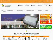 Tablet Screenshot of ledradiant.com